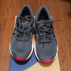 ASICS kids GT-1000 10 GS, size 4.5, carrier grey/pure silver